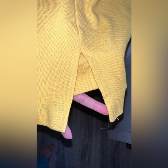 Lynn Davis Vintage Polo Bumble Bee Yellow Collared Casual Preppy Dress - Picture 9 of 9